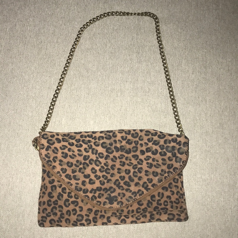 J Crew Cheetah small purse